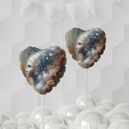 Ephemeral Hour Residue Balloon (Round and Heart-shaped), 11" - ATUH.ART