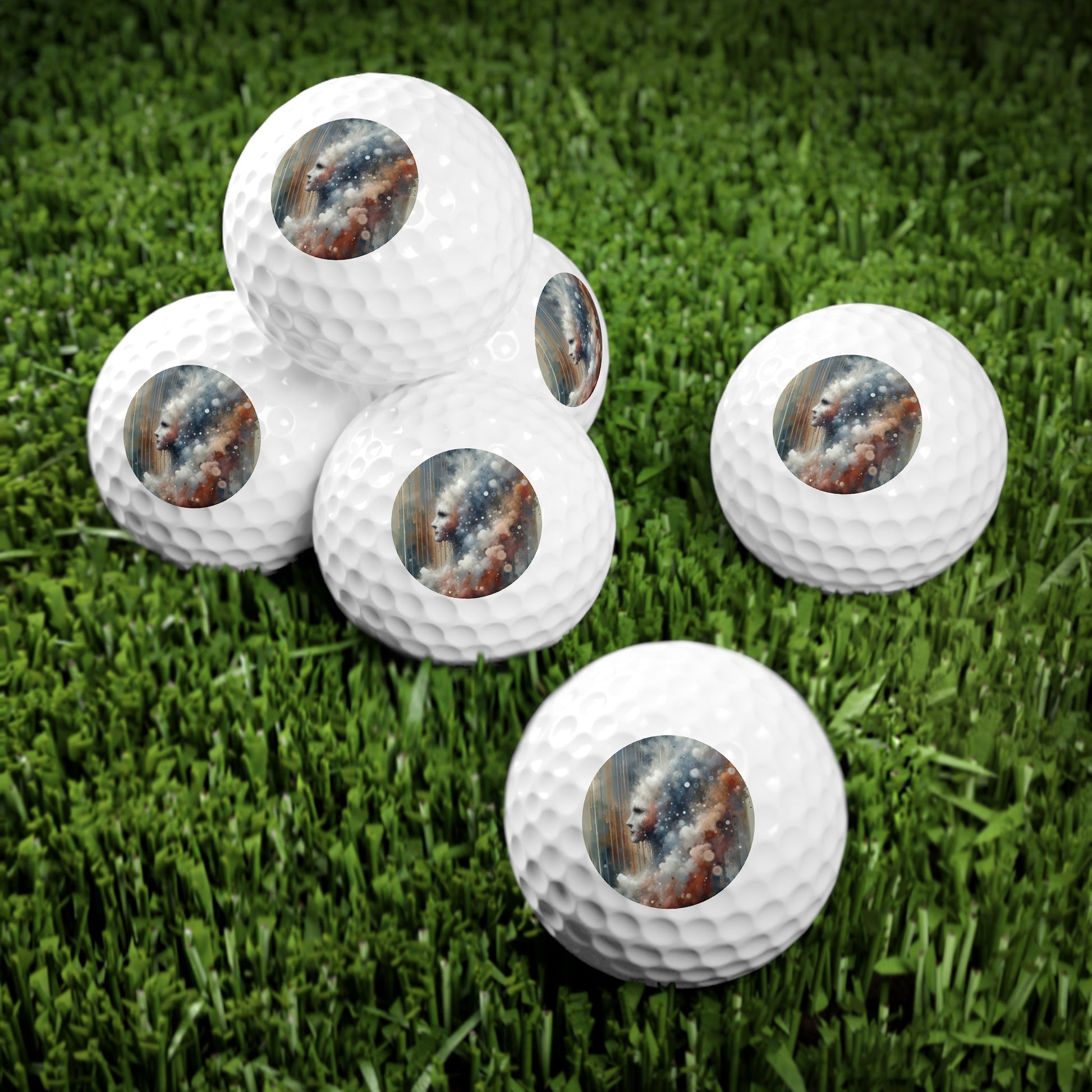 Ephemeral Hour Residue Golf Balls, 6pcs - ATUH.ART