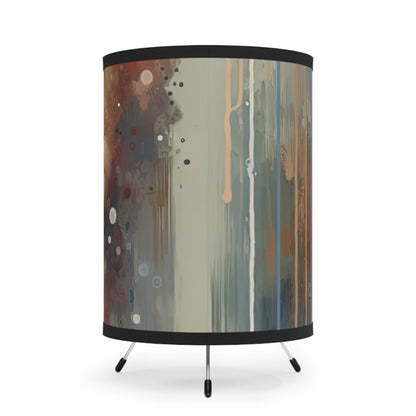 Ephemeral Hour Residue Tripod Lamp with High-Res Printed Shade, US\CA plug - ATUH.ART