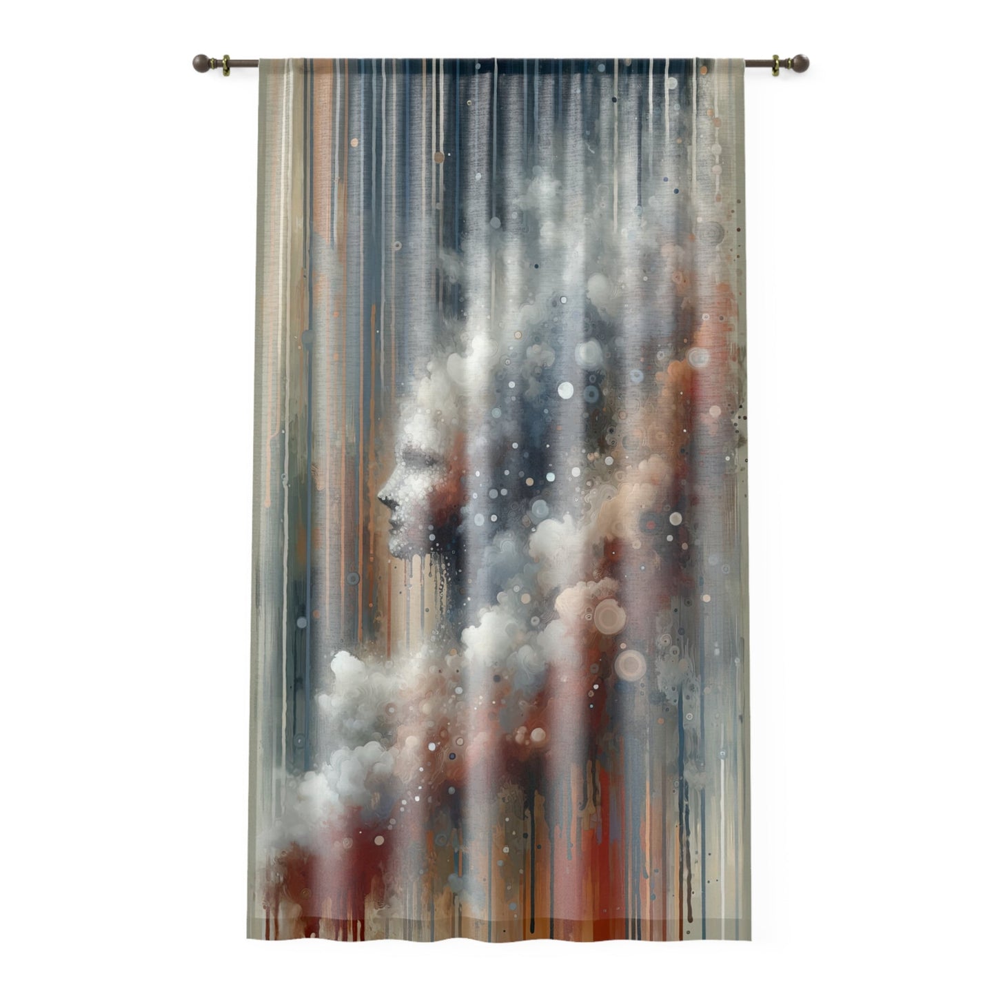 Ephemeral Hour Residue Window Curtain - ATUH.ART