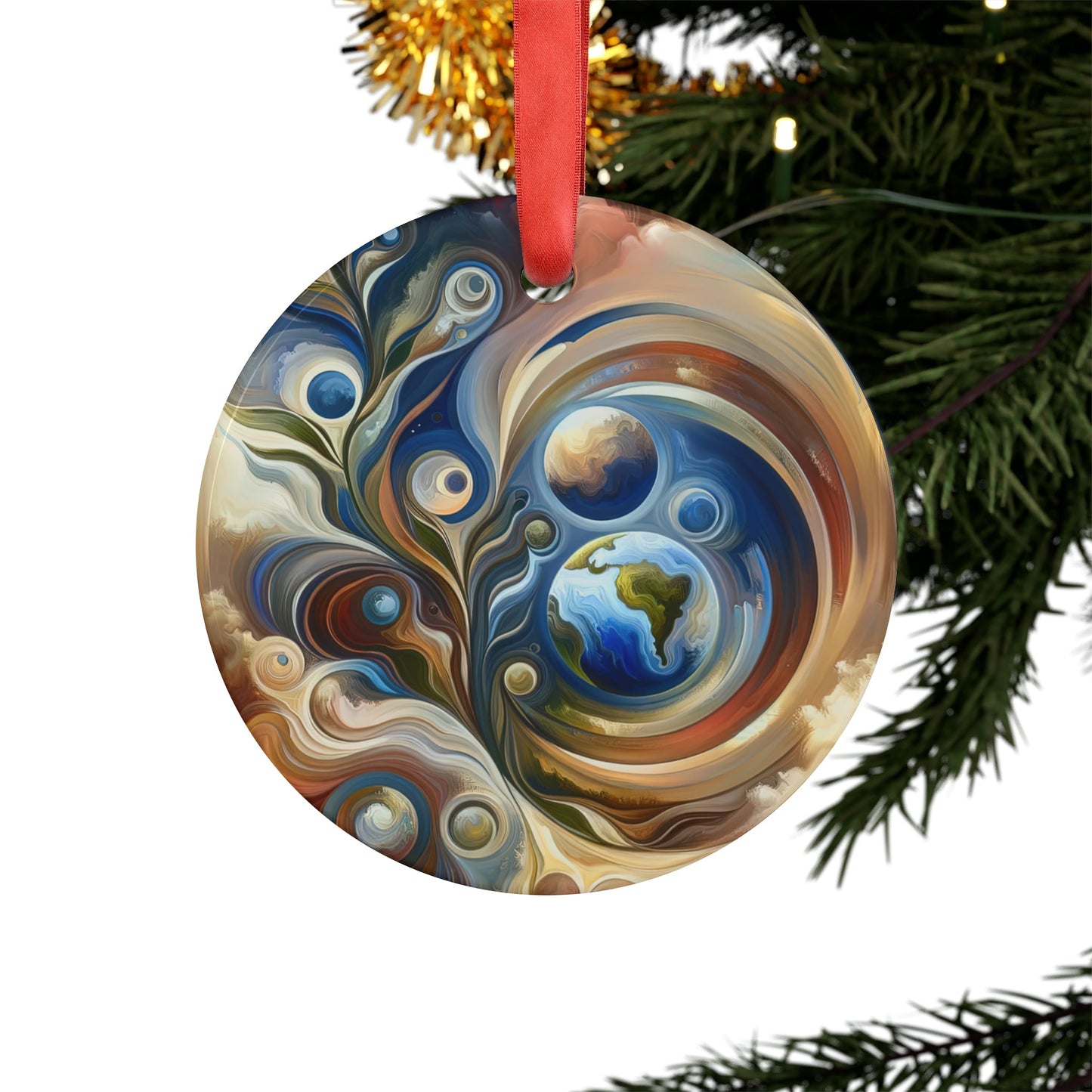 Esoteric Nurturing Gaia Acrylic Ornament with Ribbon - ATUH.ART