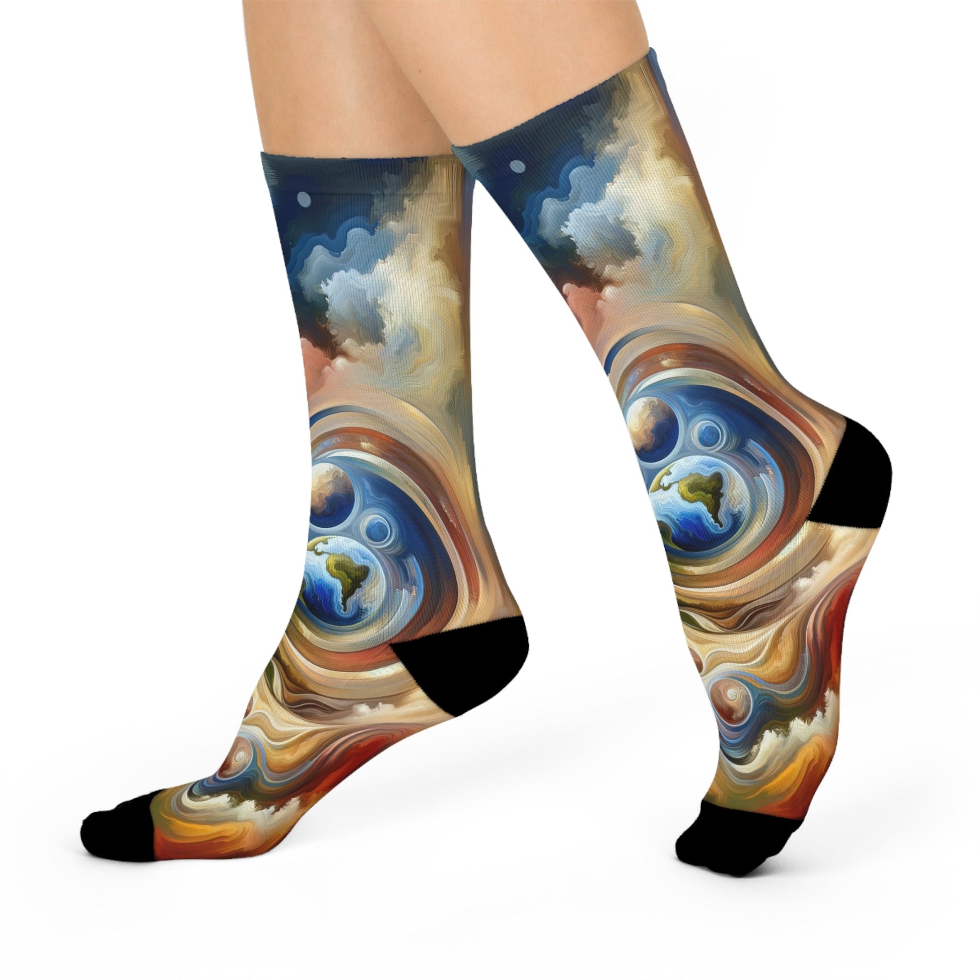 Esoteric Nurturing Gaia Cushioned Crew Socks - ATUH.ART