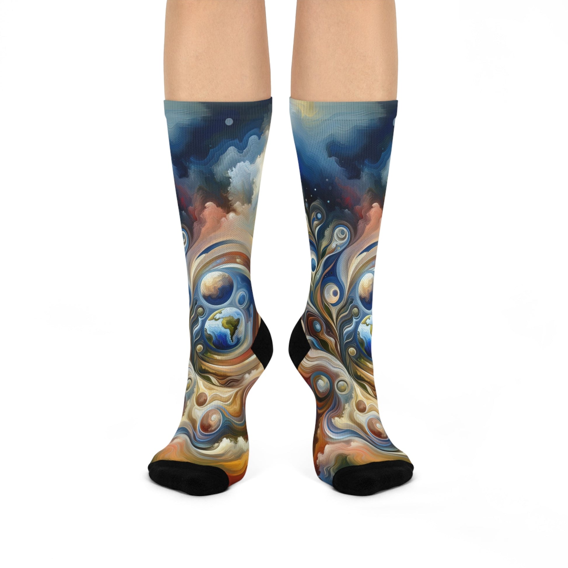 Esoteric Nurturing Gaia Cushioned Crew Socks - ATUH.ART