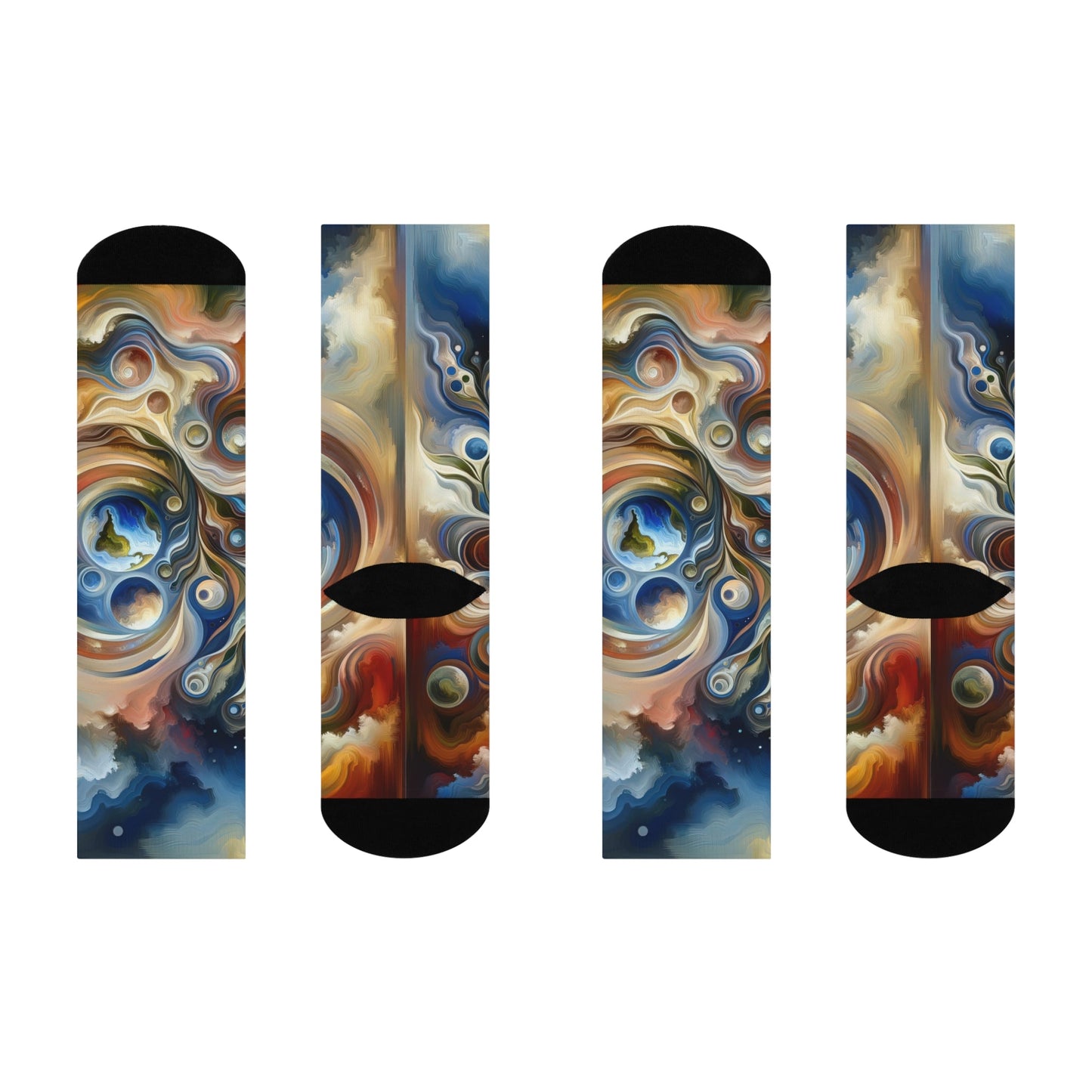 Esoteric Nurturing Gaia Cushioned Crew Socks - ATUH.ART