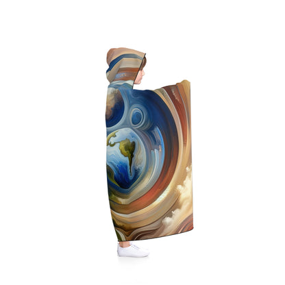 Esoteric Nurturing Gaia Hooded Blanket - ATUH.ART