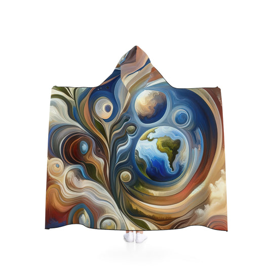 Esoteric Nurturing Gaia Hooded Blanket - ATUH.ART