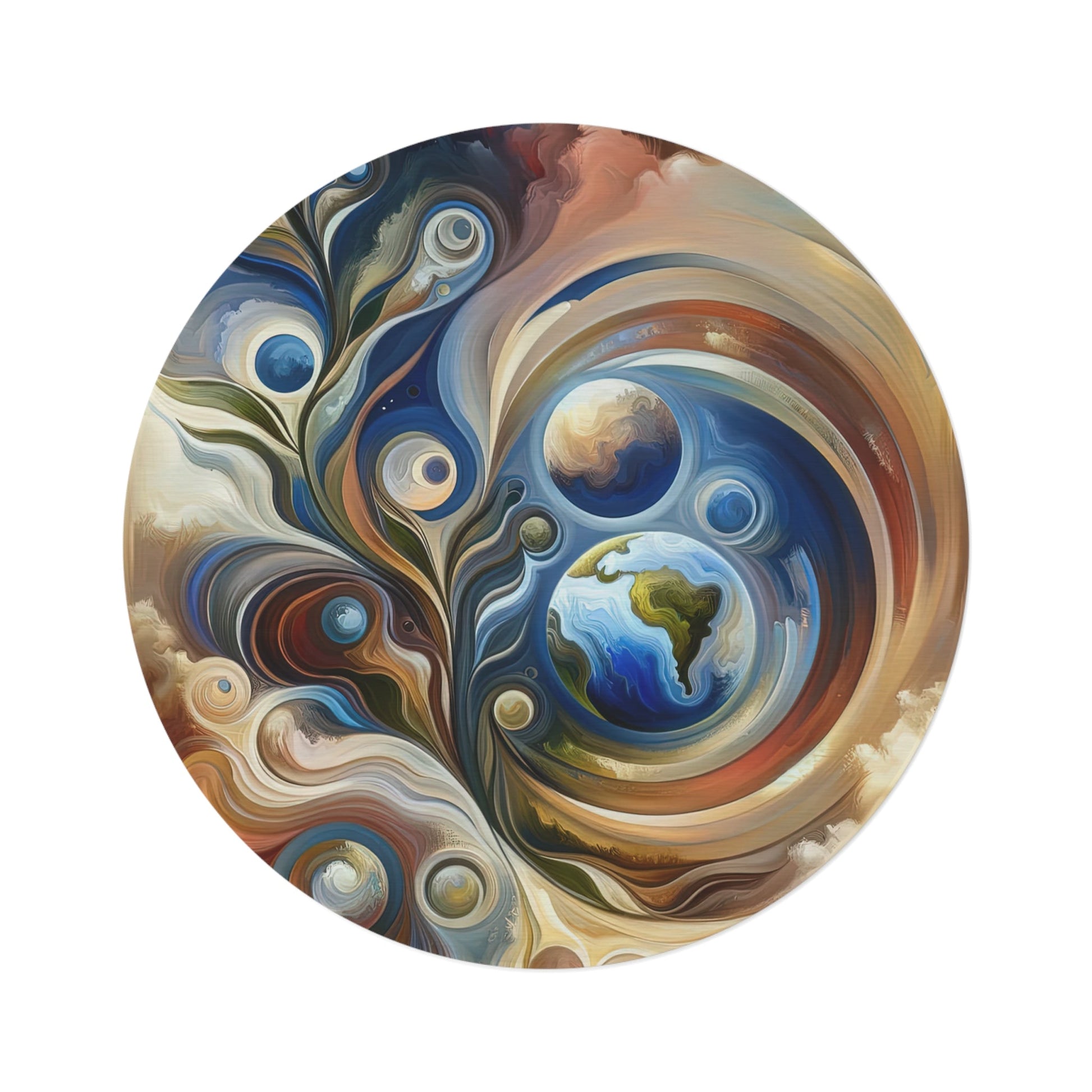 Esoteric Nurturing Gaia Round Rug - ATUH.ART