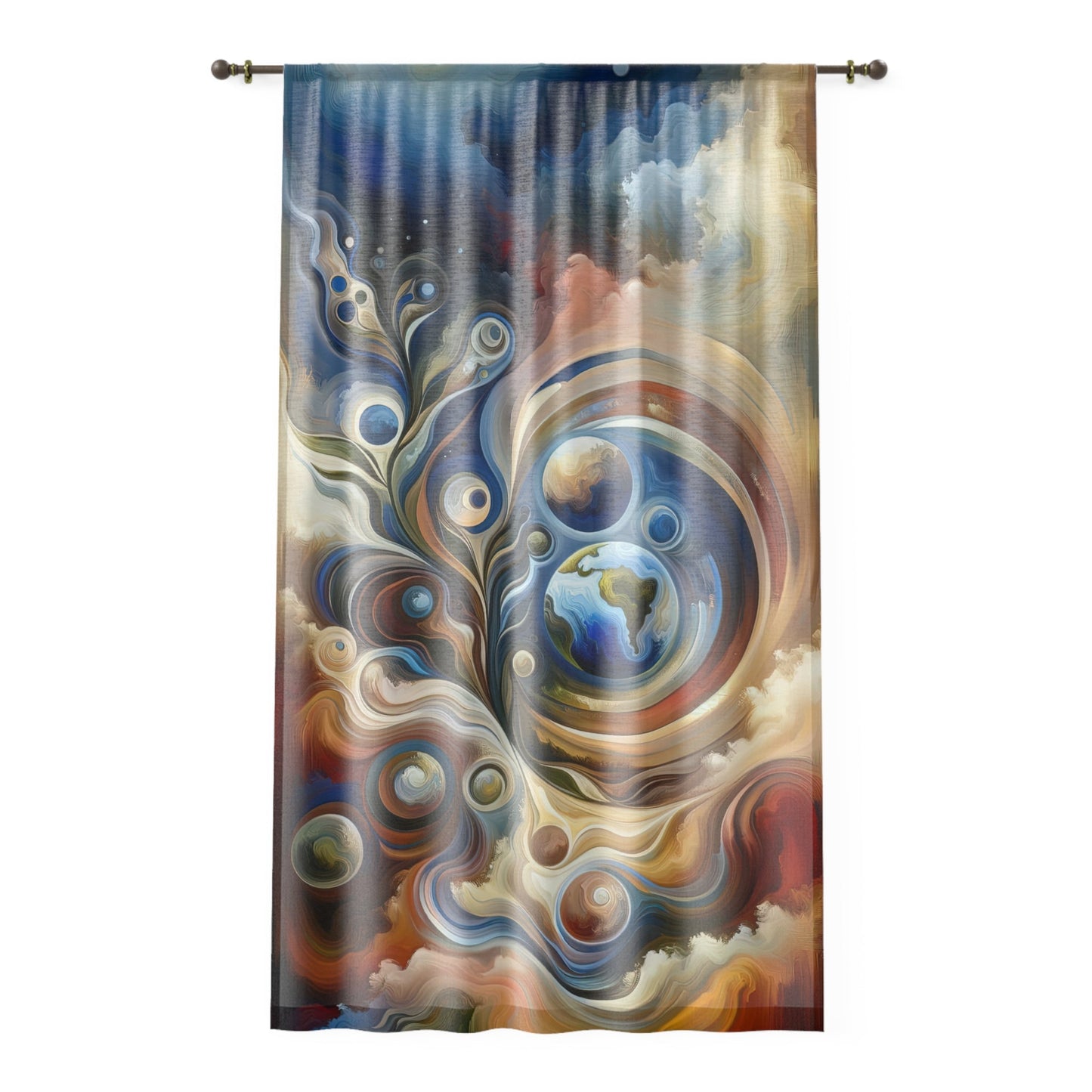 Esoteric Nurturing Gaia Window Curtain - ATUH.ART