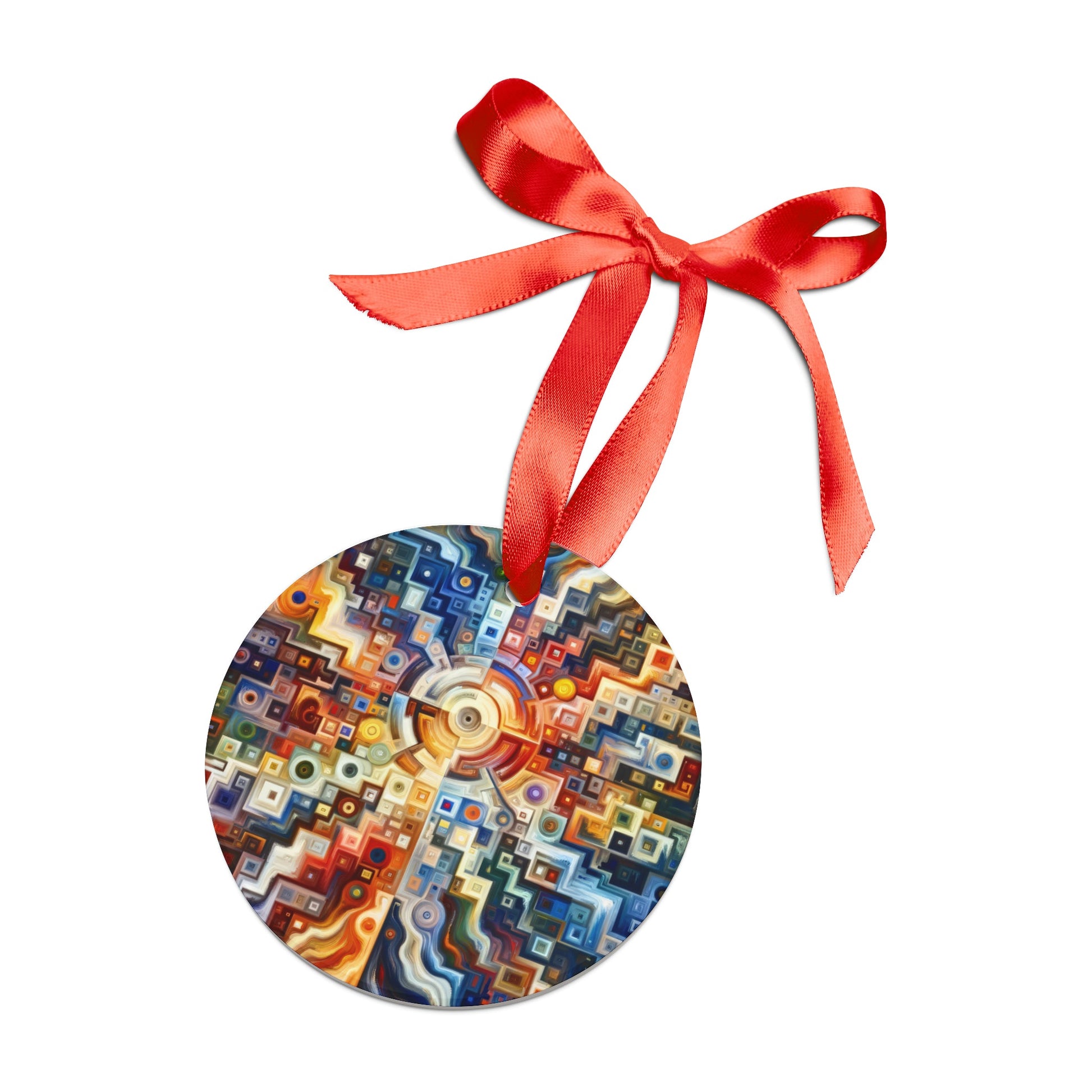 Essence Kaleidoscope Tapestry Acrylic Ornament with Ribbon - ATUH.ART