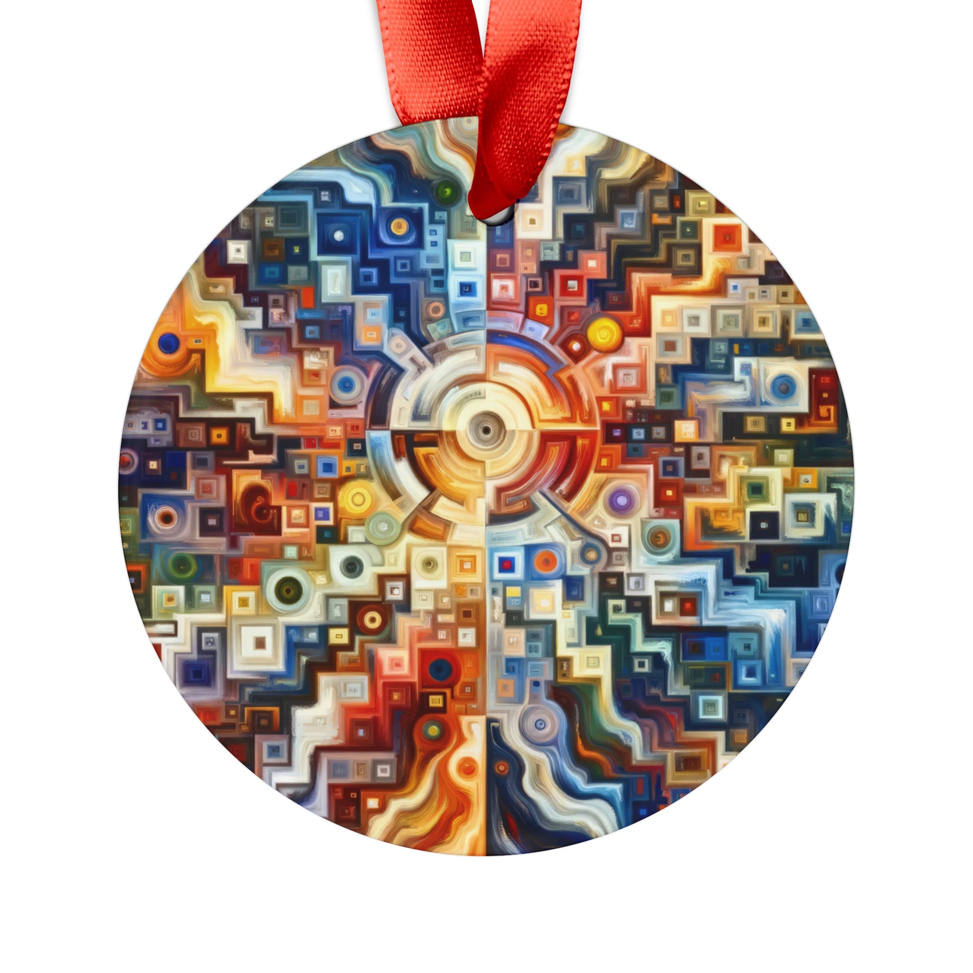 Essence Kaleidoscope Tapestry Acrylic Ornament with Ribbon - ATUH.ART