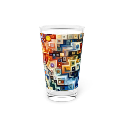 Essence Kaleidoscope Tapestry Pint Glass, 16oz - ATUH.ART