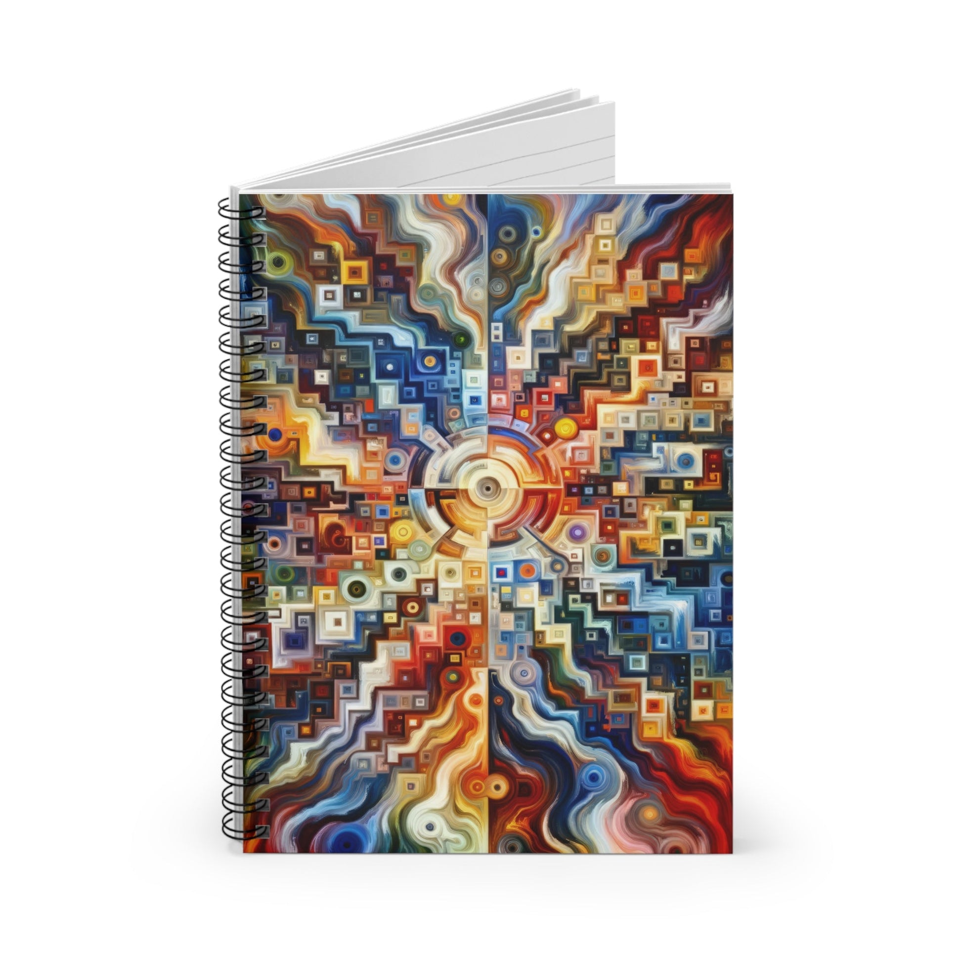 Essence Kaleidoscope Tapestry Spiral Notebook - Ruled Line - ATUH.ART