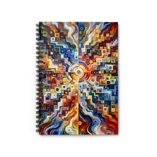 Essence Kaleidoscope Tapestry Spiral Notebook - Ruled Line - ATUH.ART