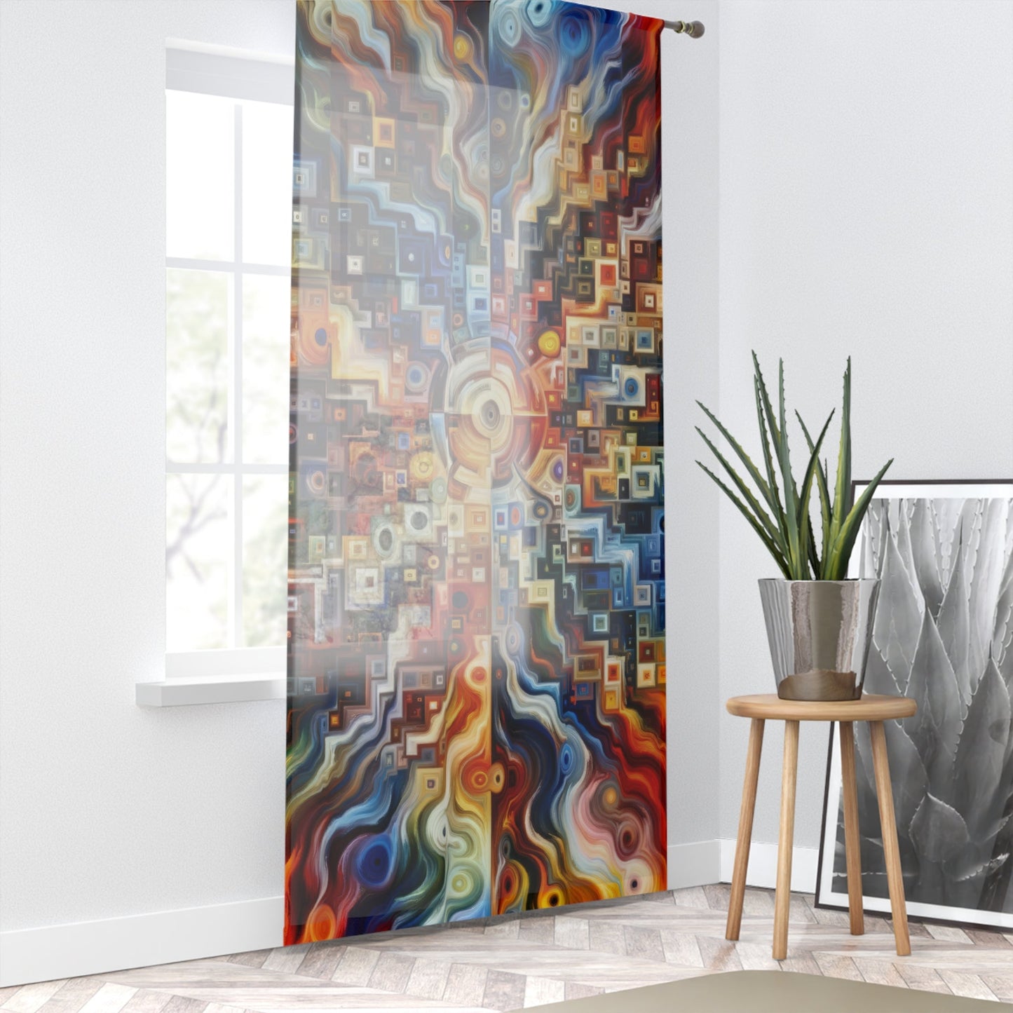 Essence Kaleidoscope Tapestry Window Curtain - ATUH.ART