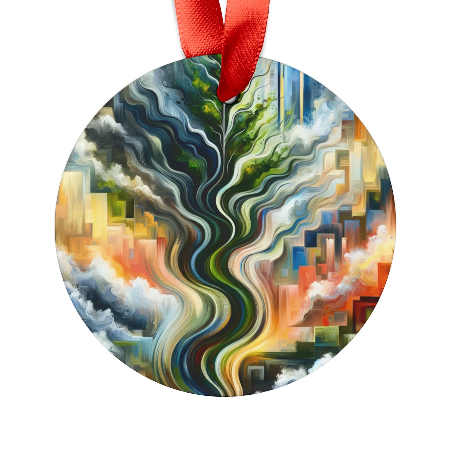 Eternal Digital Contrast Acrylic Ornament with Ribbon - ATUH.ART