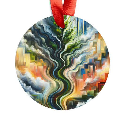 Eternal Digital Contrast Acrylic Ornament with Ribbon - ATUH.ART