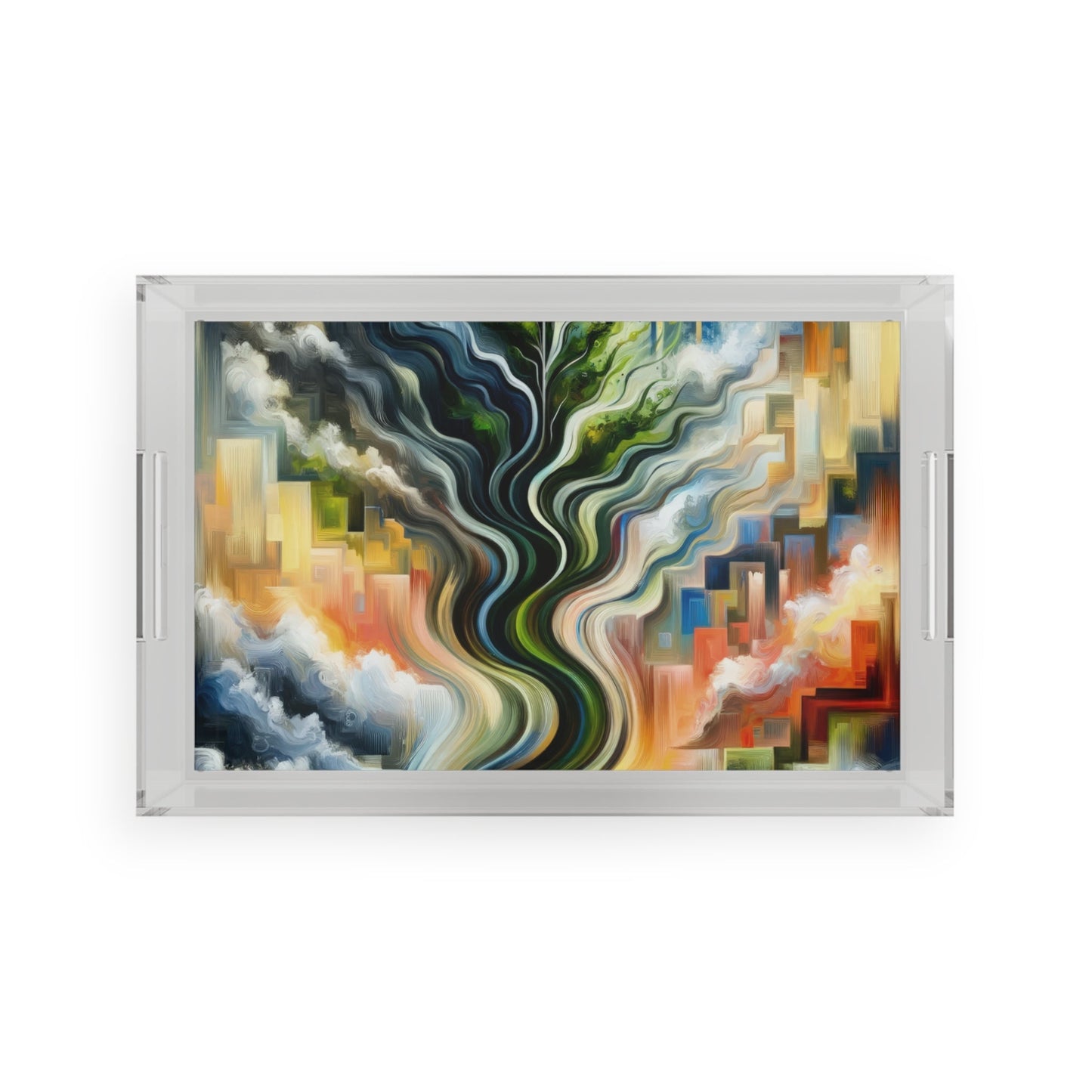 Eternal Digital Contrast Acrylic Serving Tray - ATUH.ART