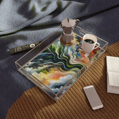 Eternal Digital Contrast Acrylic Serving Tray - ATUH.ART