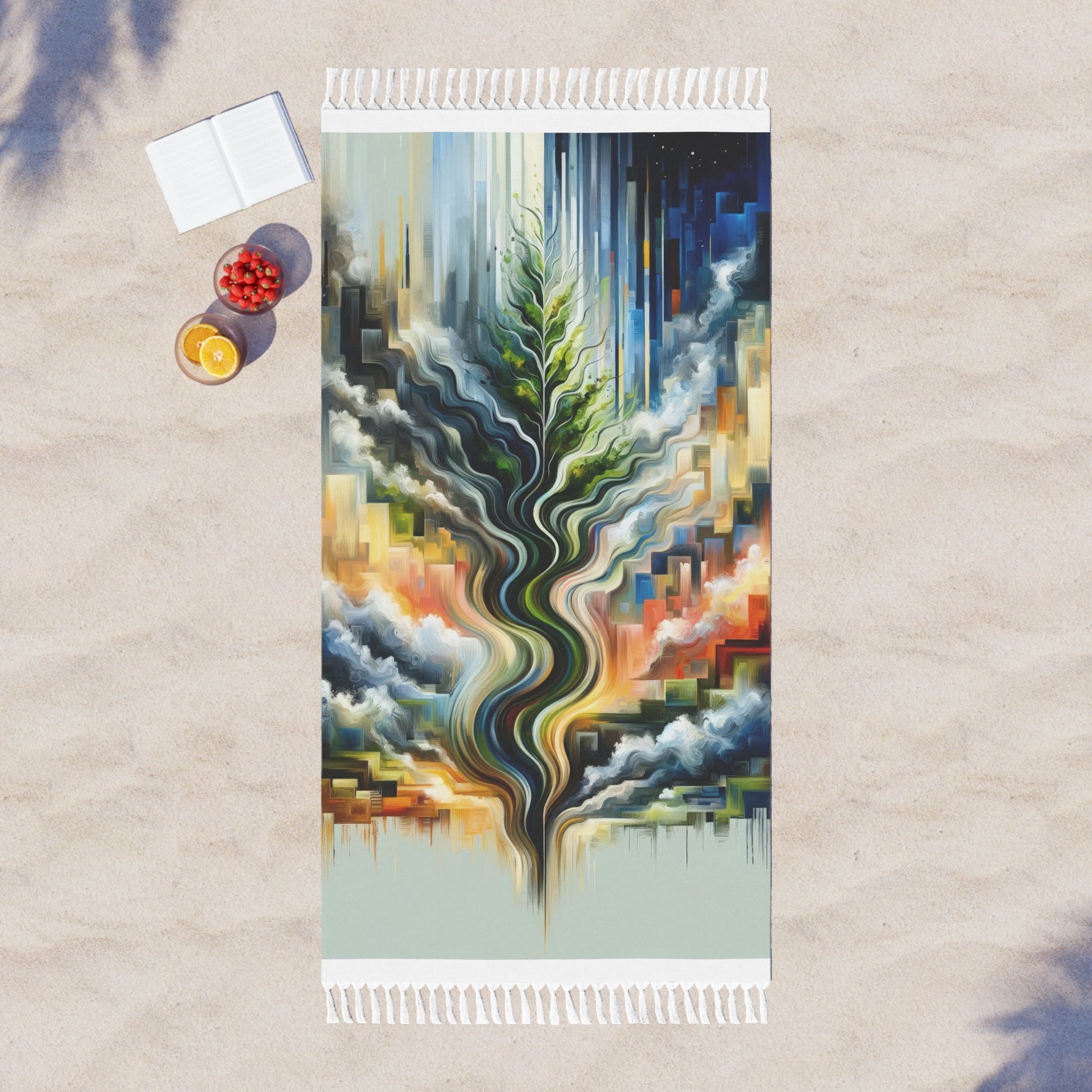 Eternal Digital Contrast Boho Beach Cloth - ATUH.ART