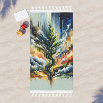 Eternal Digital Contrast Boho Beach Cloth - ATUH.ART