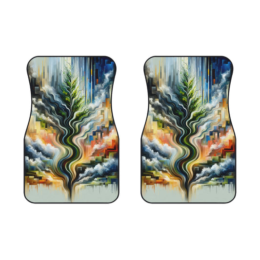 Eternal Digital Contrast Car Mats (2x Front) - ATUH.ART