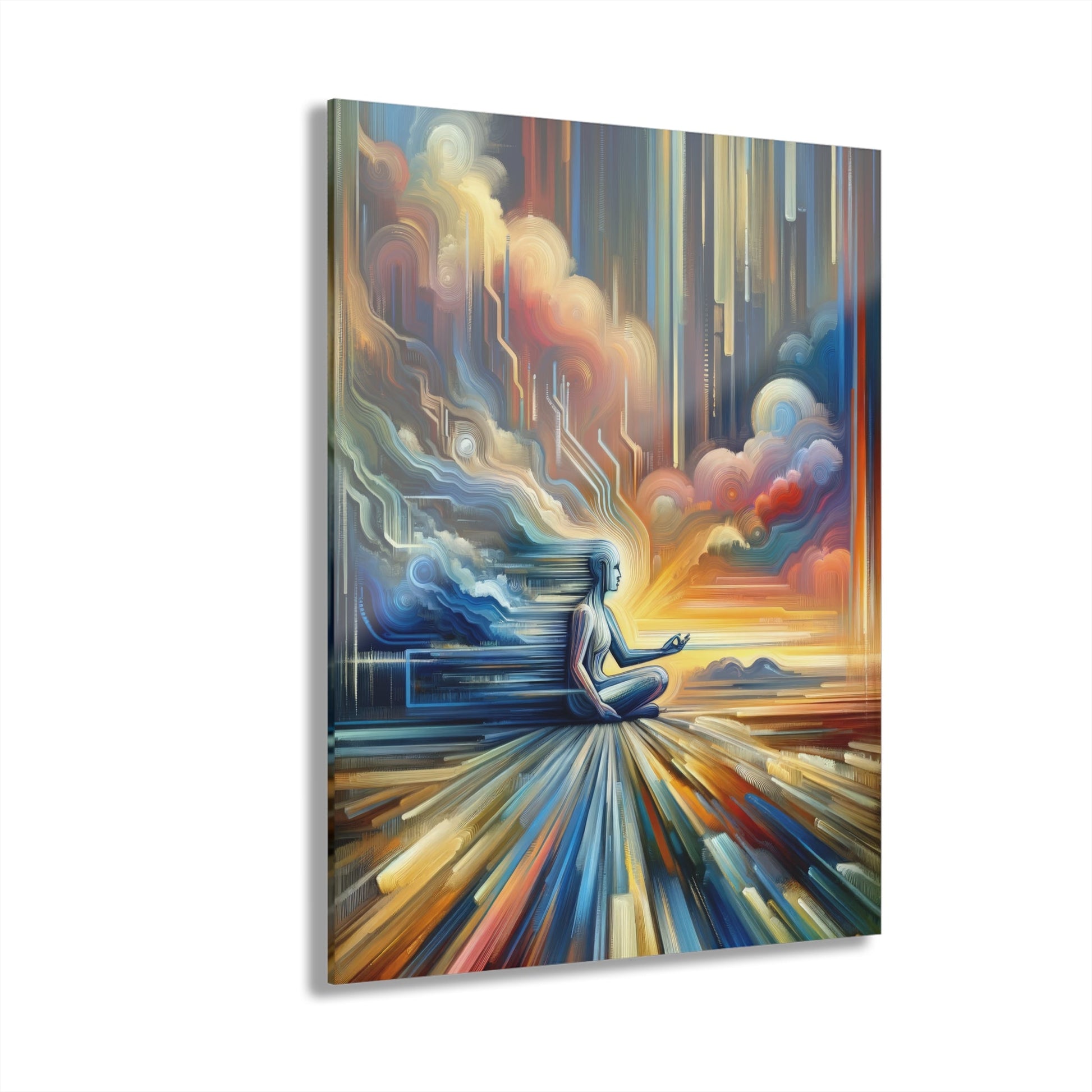 Eternal Digital Meditation Acrylic Prints (French Cleat Hanging) - ATUH.ART