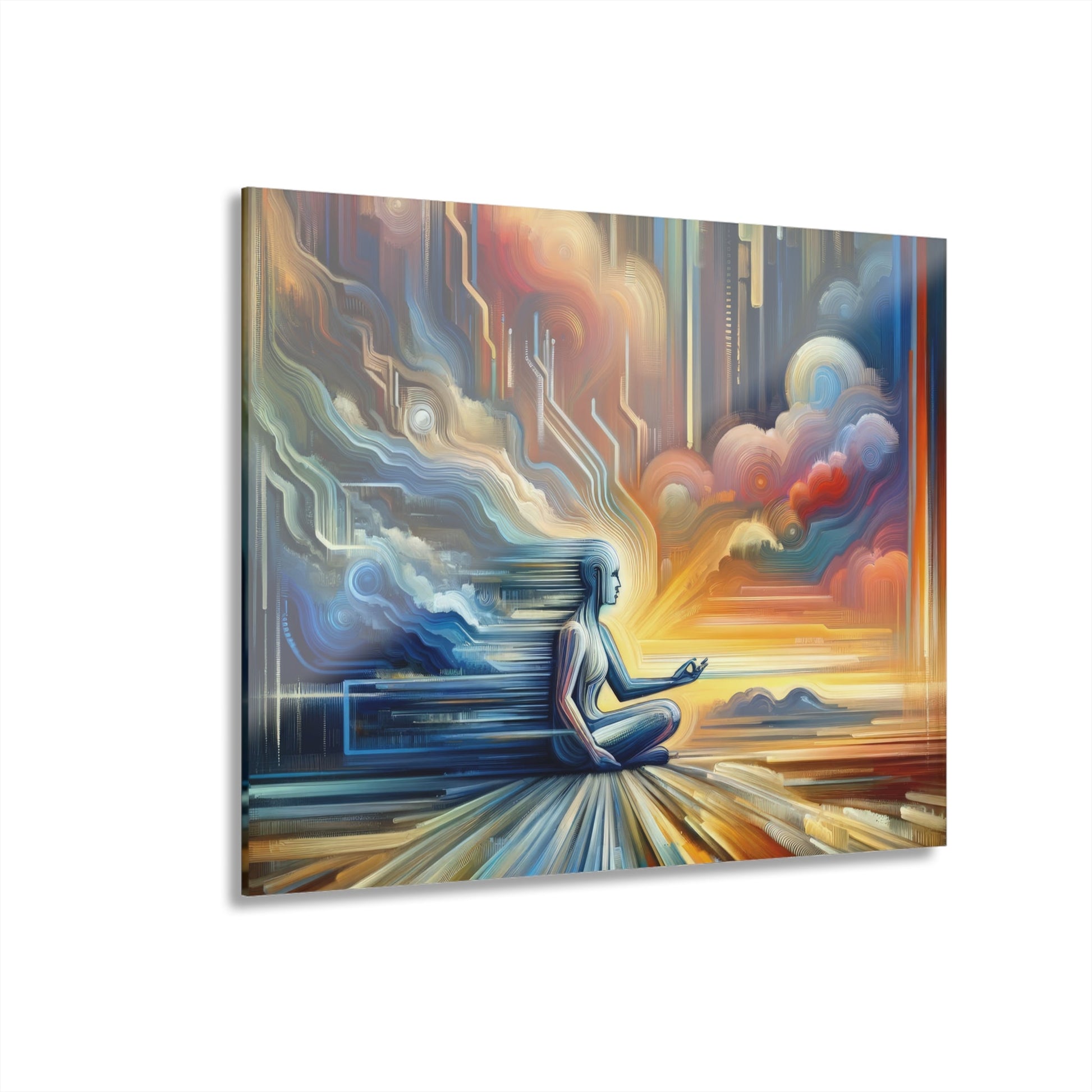 Eternal Digital Meditation Acrylic Prints (French Cleat Hanging) - ATUH.ART