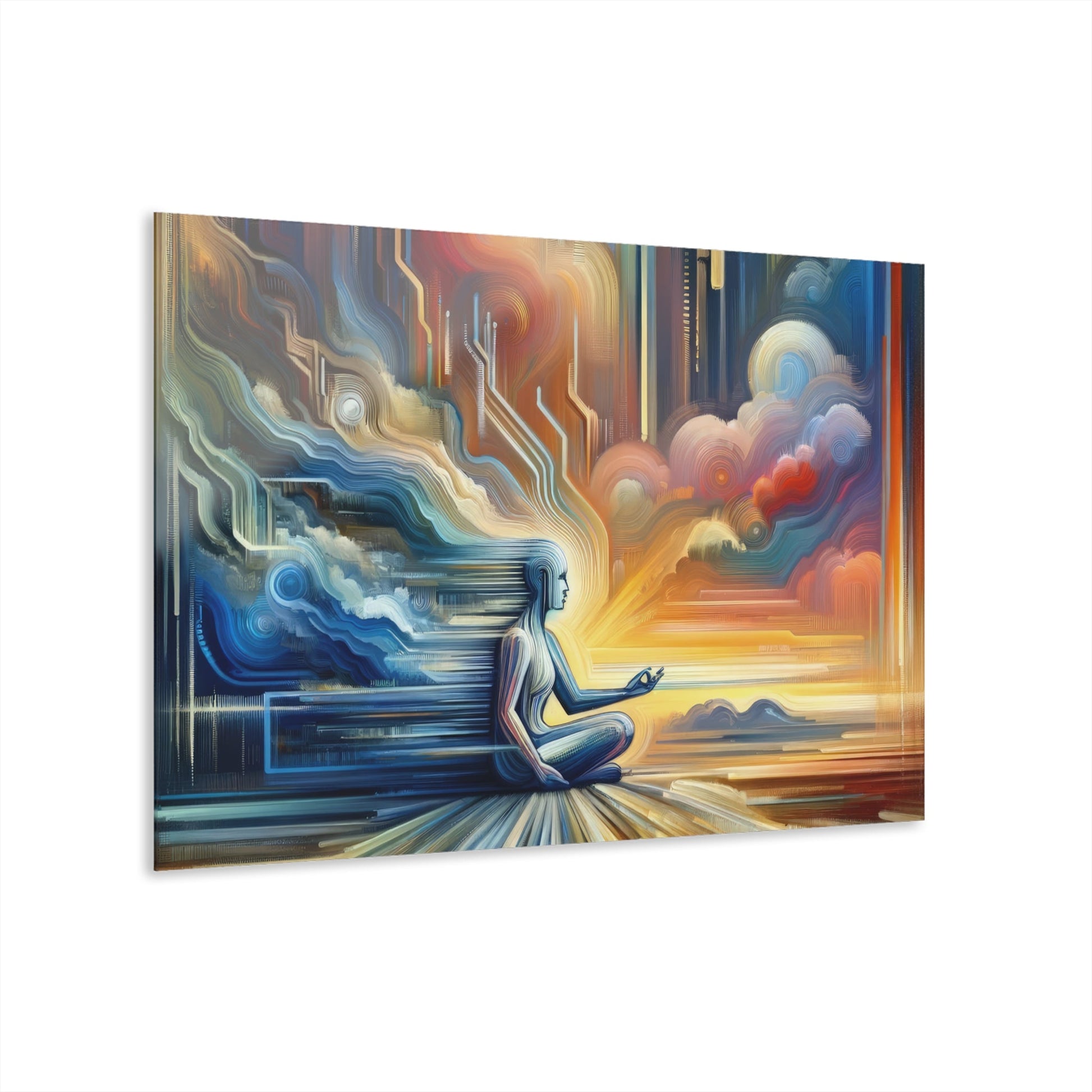 Eternal Digital Meditation Acrylic Prints (French Cleat Hanging) - ATUH.ART