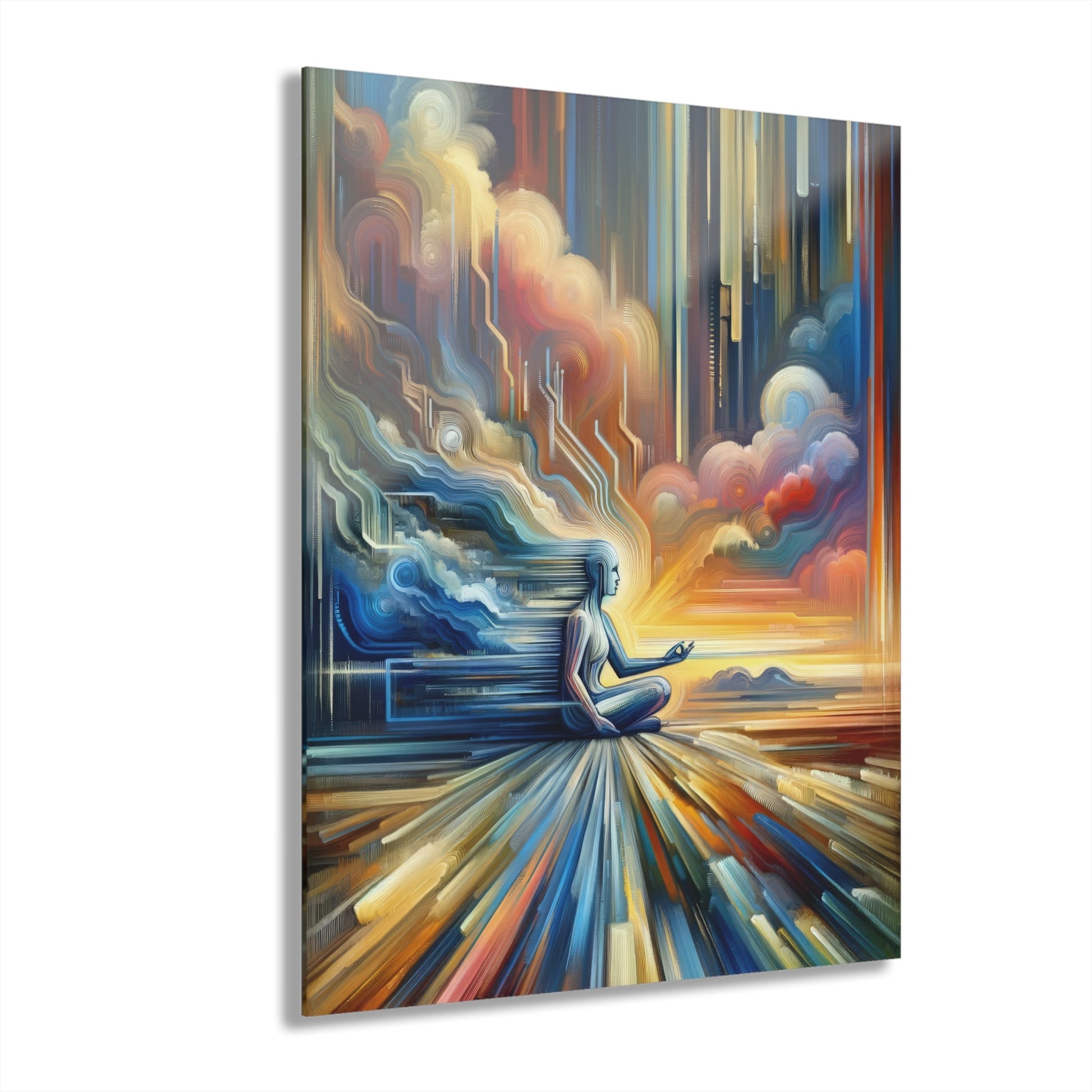 Eternal Digital Meditation Acrylic Prints (French Cleat Hanging) - ATUH.ART