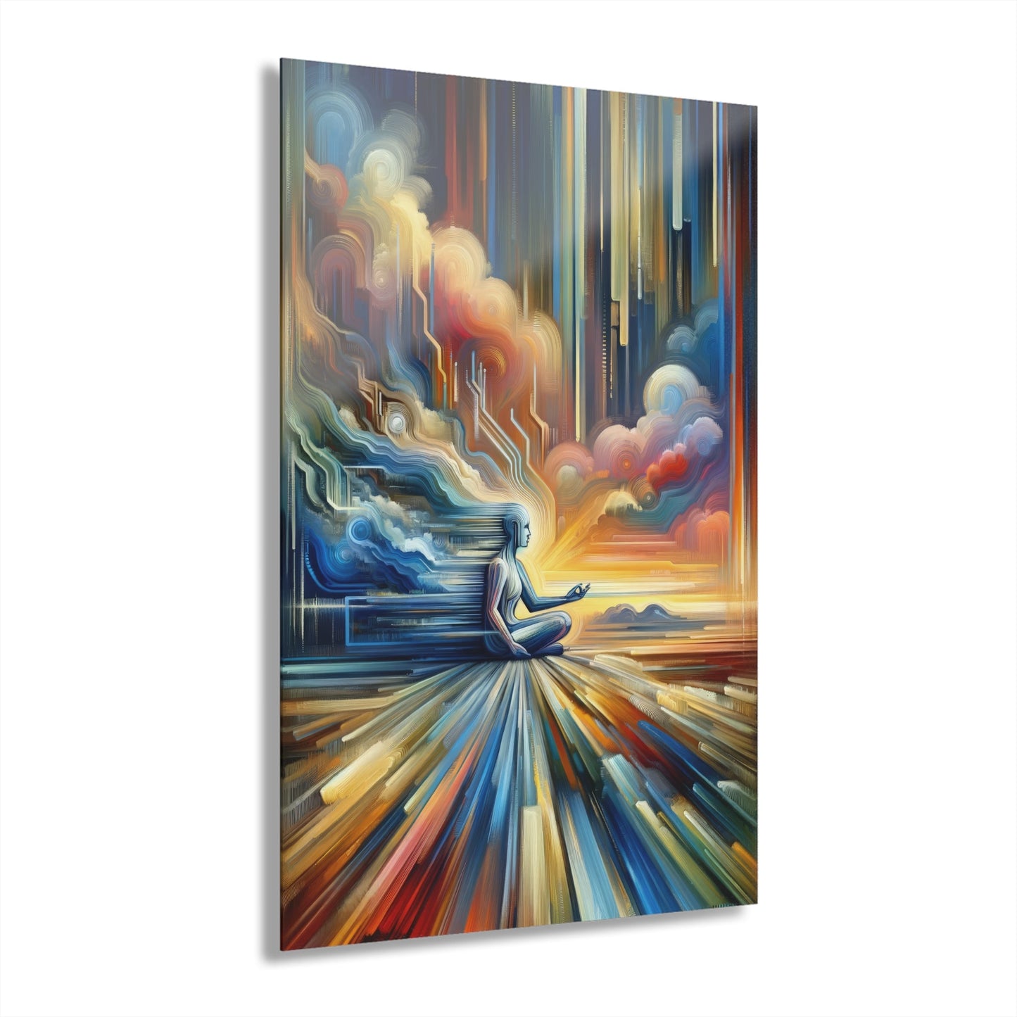 Eternal Digital Meditation Acrylic Prints (French Cleat Hanging) - ATUH.ART