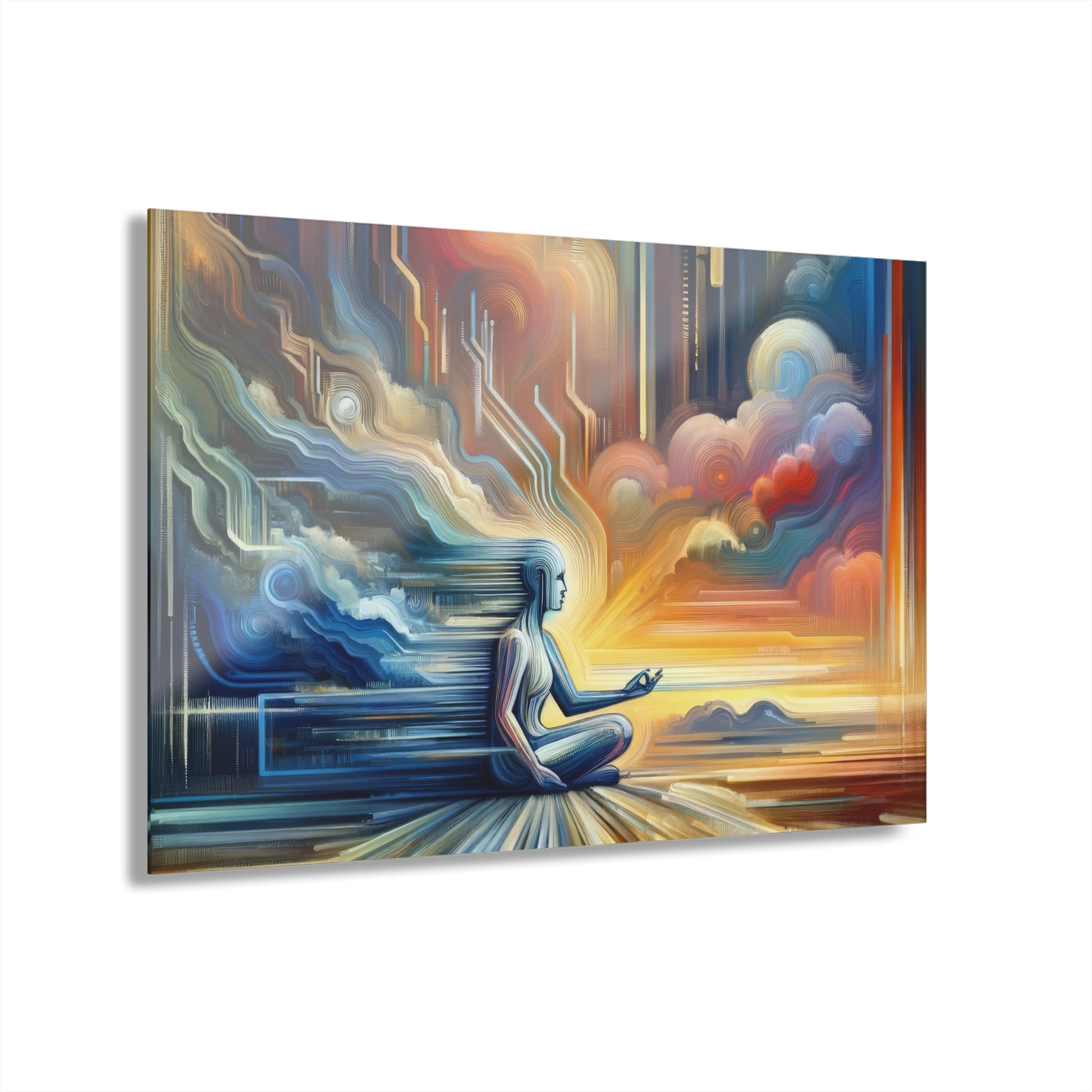 Eternal Digital Meditation Acrylic Prints (French Cleat Hanging) - ATUH.ART