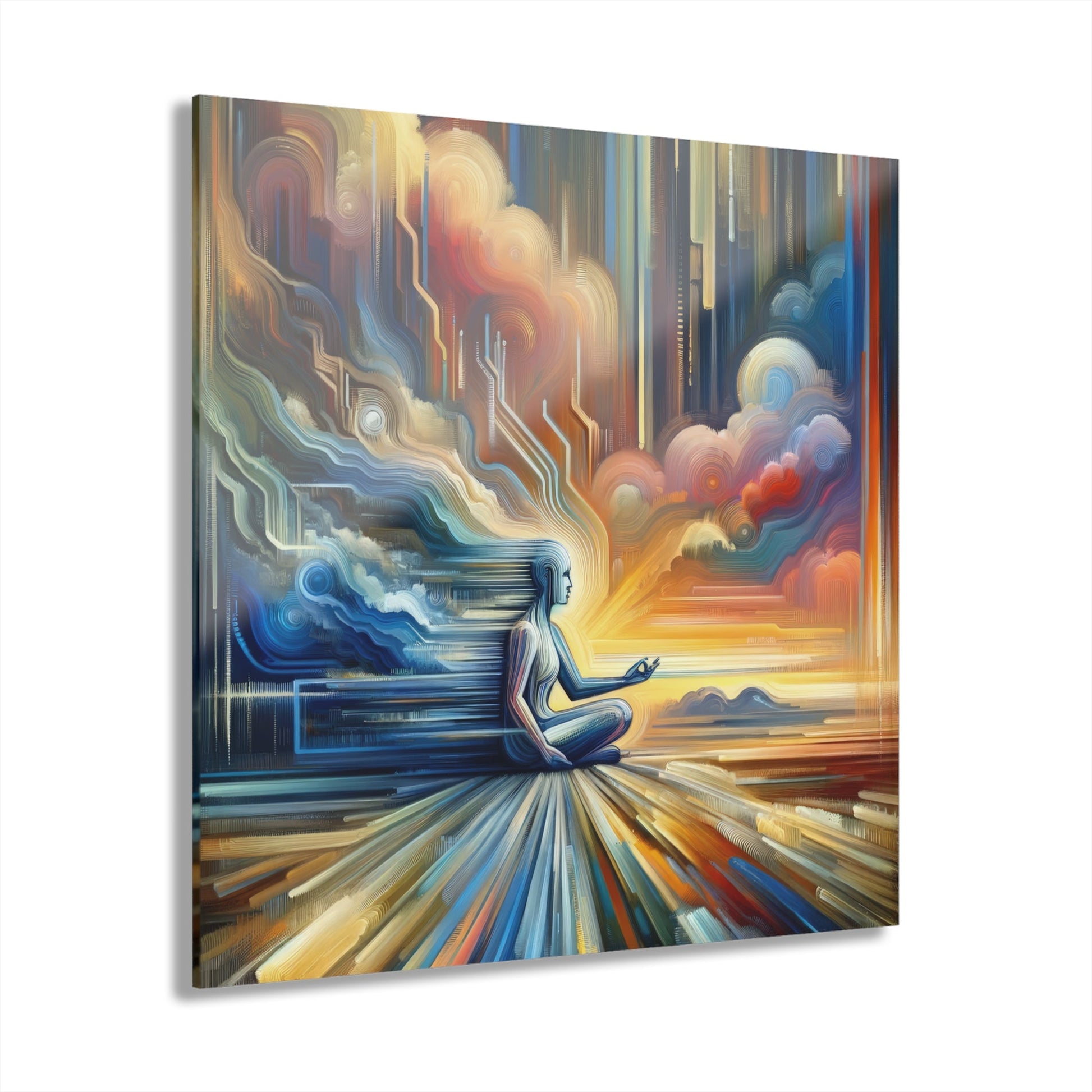 Eternal Digital Meditation Acrylic Prints (French Cleat Hanging) - ATUH.ART