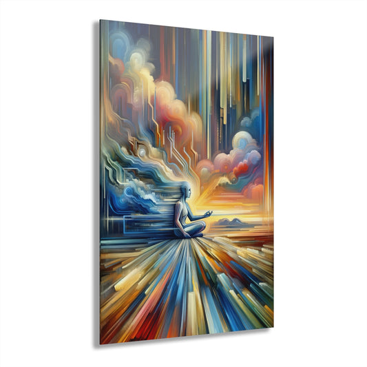 Eternal Digital Meditation Acrylic Prints (French Cleat Hanging) - ATUH.ART