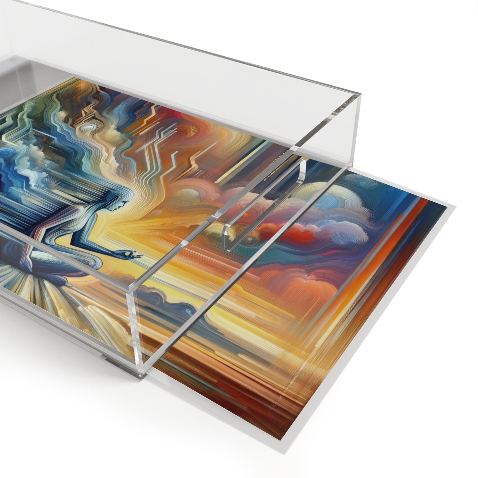 Eternal Digital Meditation Acrylic Serving Tray - ATUH.ART