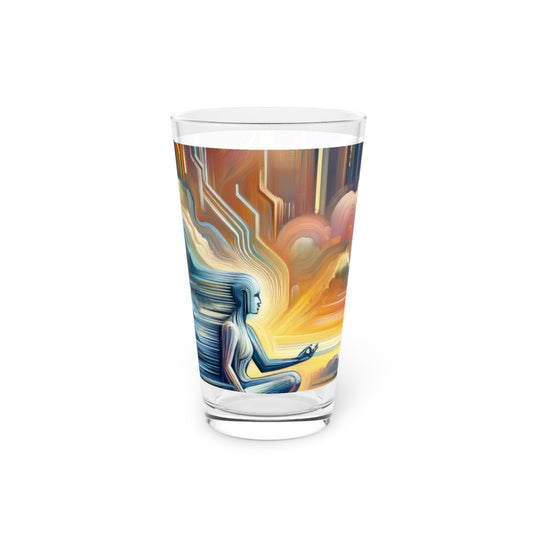 Eternal Digital Meditation Pint Glass, 16oz - ATUH.ART