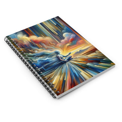 Eternal Digital Meditation Spiral Notebook - Ruled Line - ATUH.ART