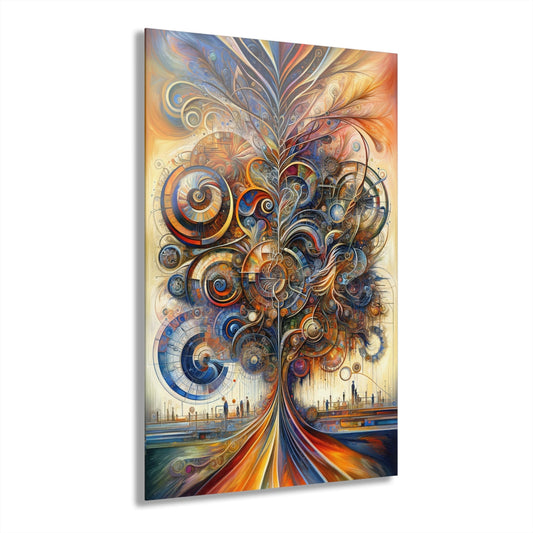 Ethos Web Abstract Acrylic Prints (French Cleat Hanging) - ATUH.ART