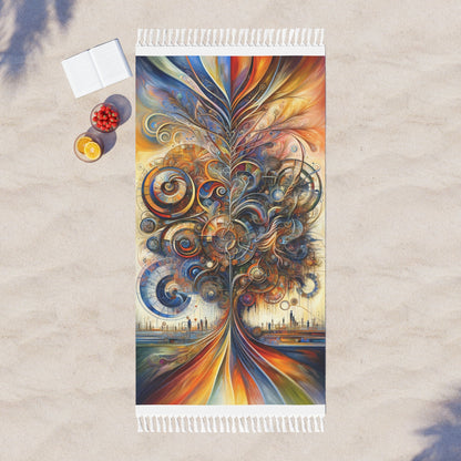 Ethos Web Abstract Boho Beach Cloth - ATUH.ART