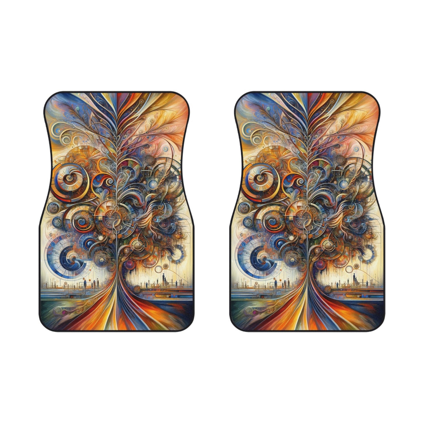 Ethos Web Abstract Car Mats (2x Front) - ATUH.ART