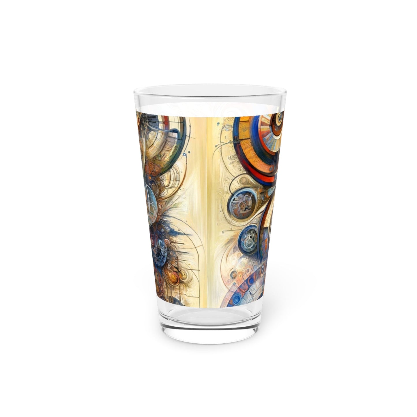 Ethos Web Abstract Pint Glass, 16oz - ATUH.ART