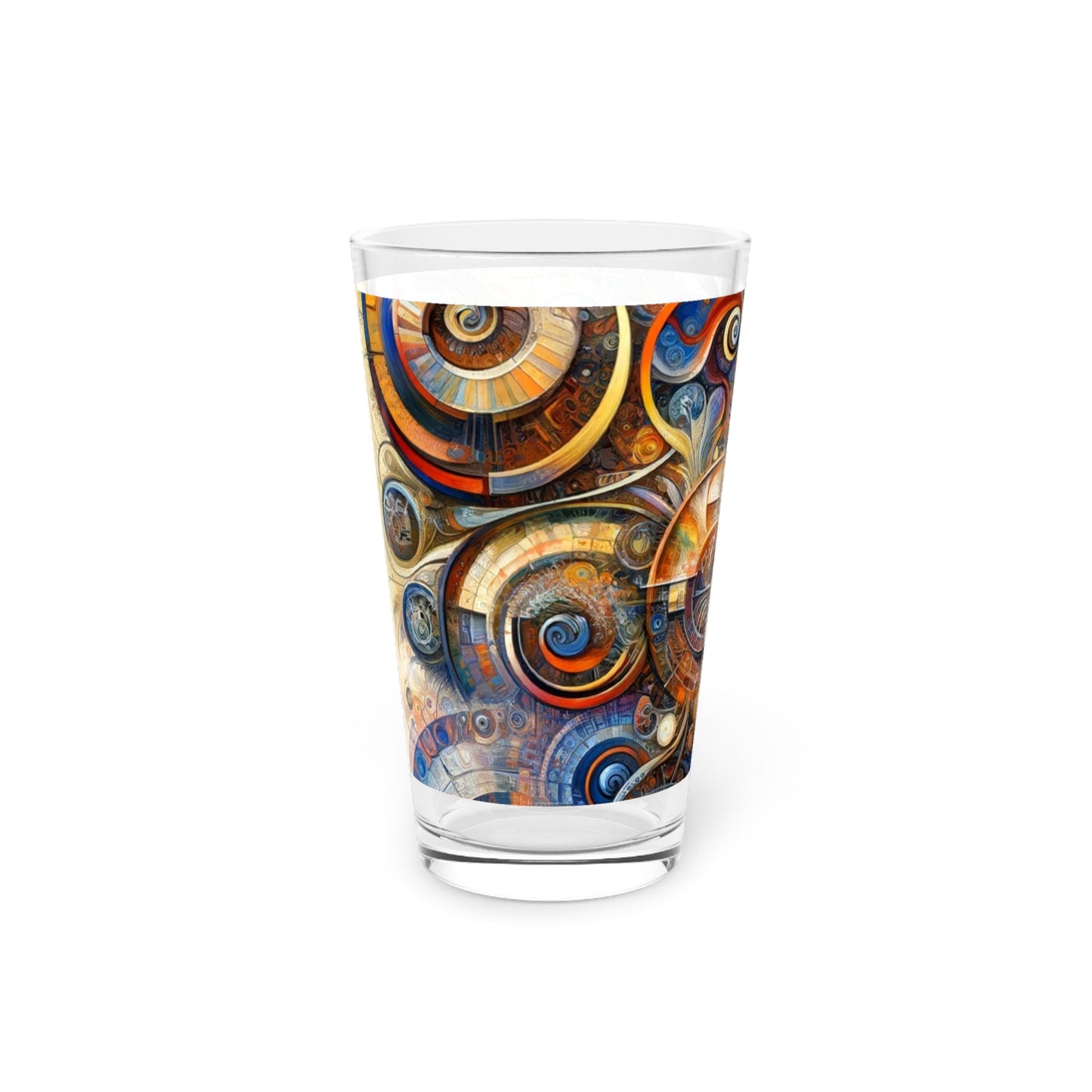 Ethos Web Abstract Pint Glass, 16oz - ATUH.ART