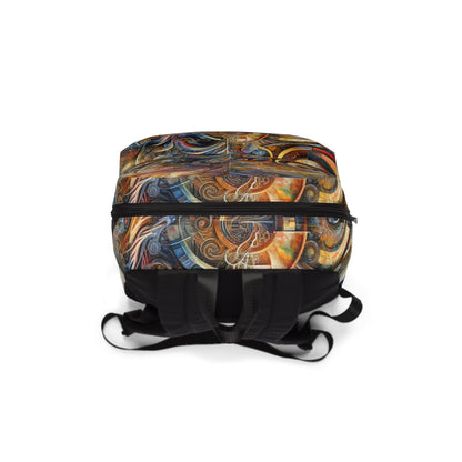 Ethos Web Abstract Unisex Classic Backpack - ATUH.ART