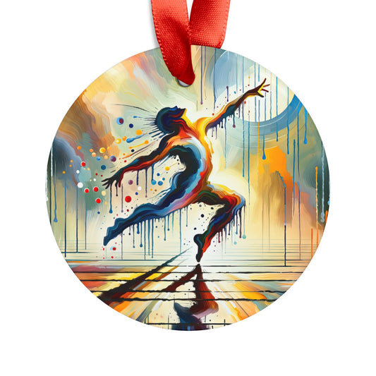 Expressive Dance Reflection Acrylic Ornament with Ribbon - ATUH.ART