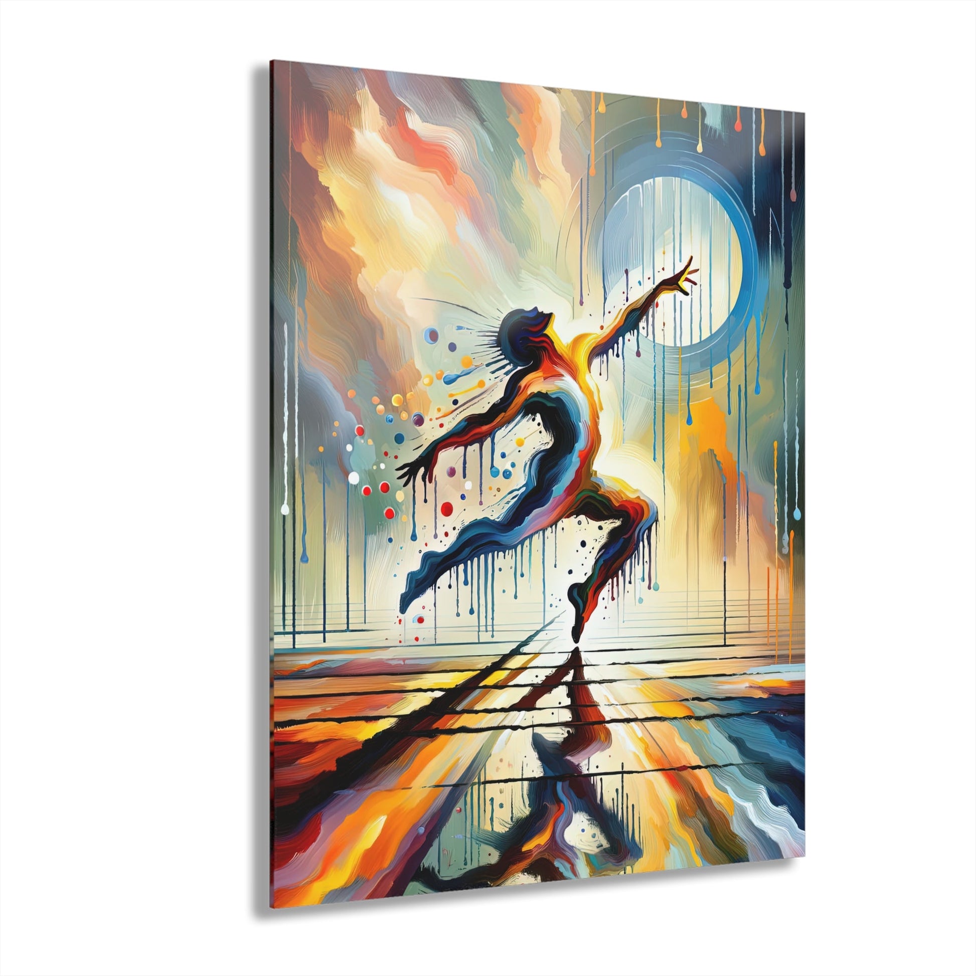 Expressive Dance Reflection Acrylic Prints (French Cleat Hanging) - ATUH.ART