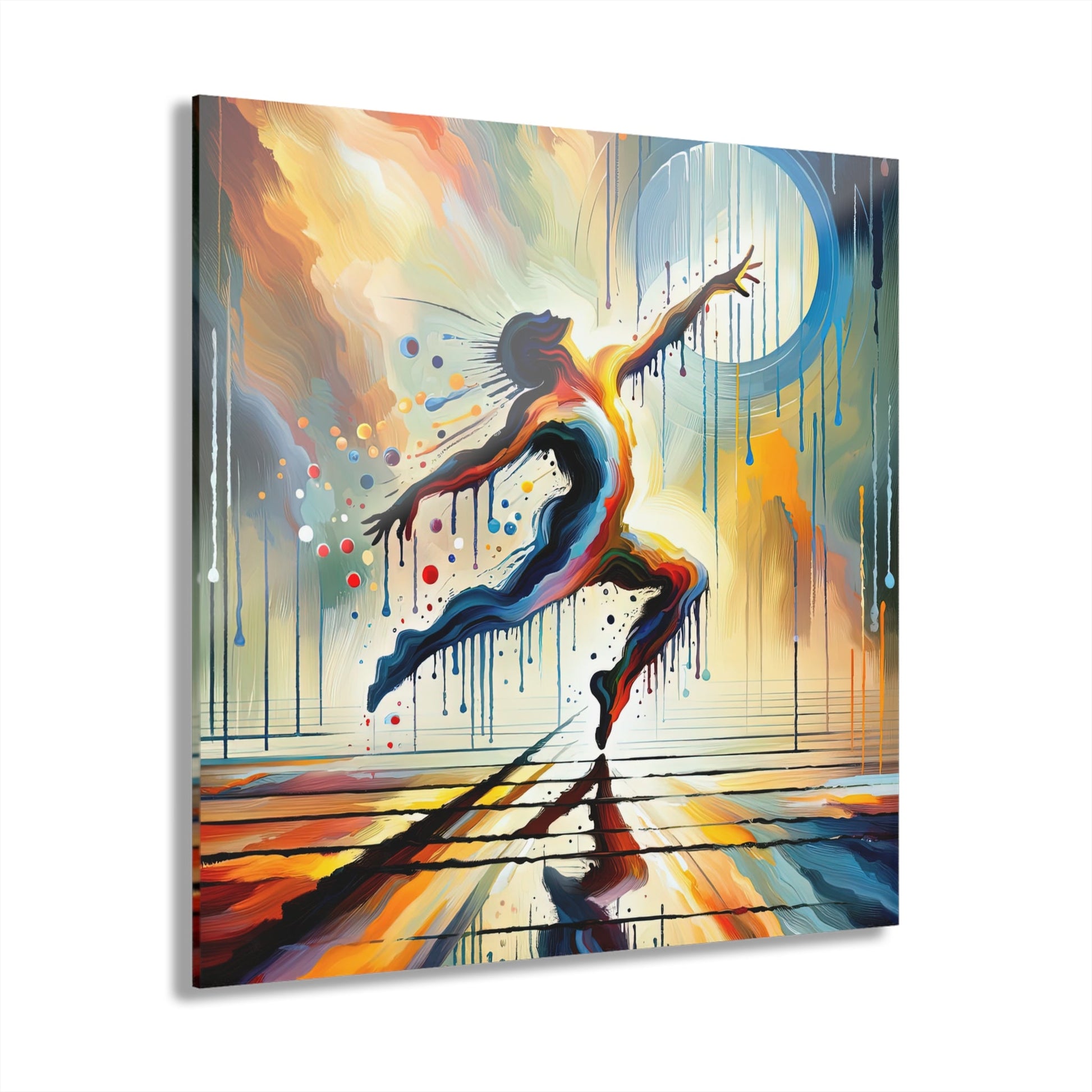 Expressive Dance Reflection Acrylic Prints (French Cleat Hanging) - ATUH.ART