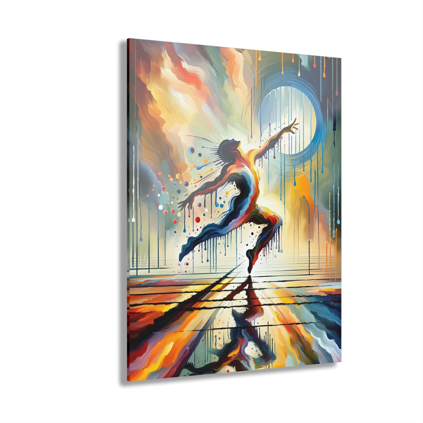 Expressive Dance Reflection Acrylic Prints (French Cleat Hanging) - ATUH.ART