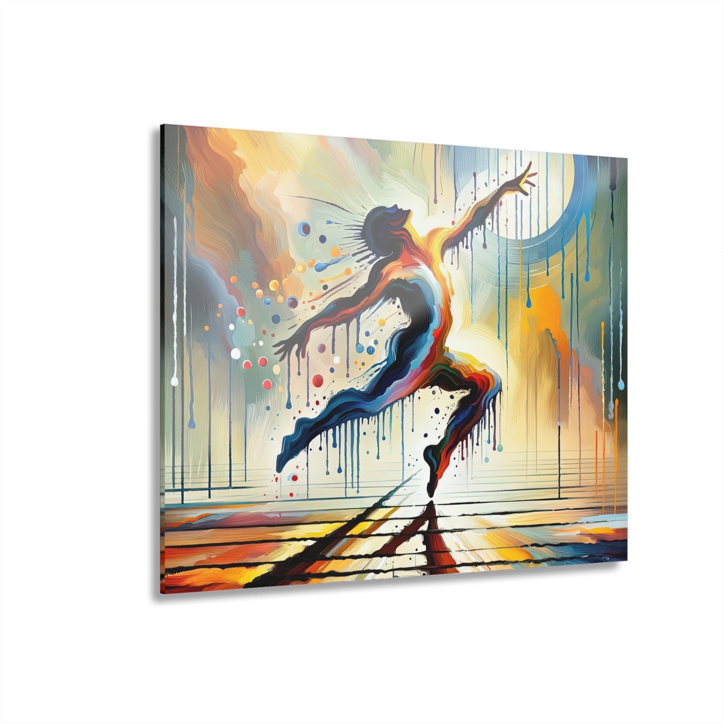 Expressive Dance Reflection Acrylic Prints (French Cleat Hanging) - ATUH.ART