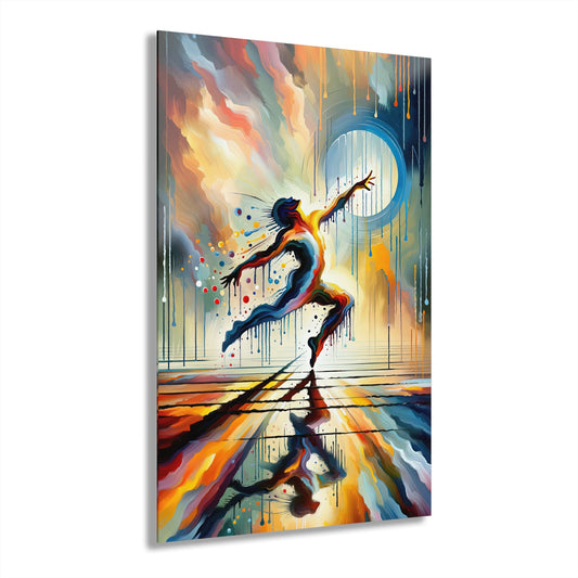 Expressive Dance Reflection Acrylic Prints (French Cleat Hanging) - ATUH.ART