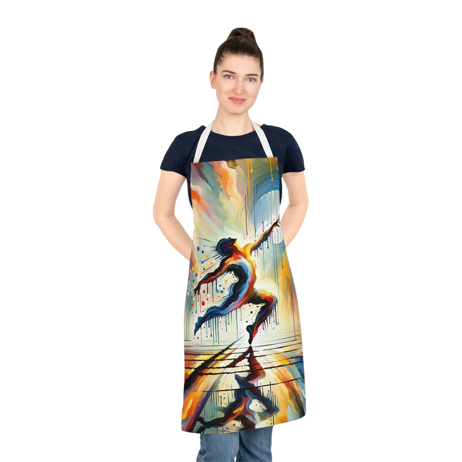 Expressive Dance Reflection Adult Apron (AOP) - ATUH.ART