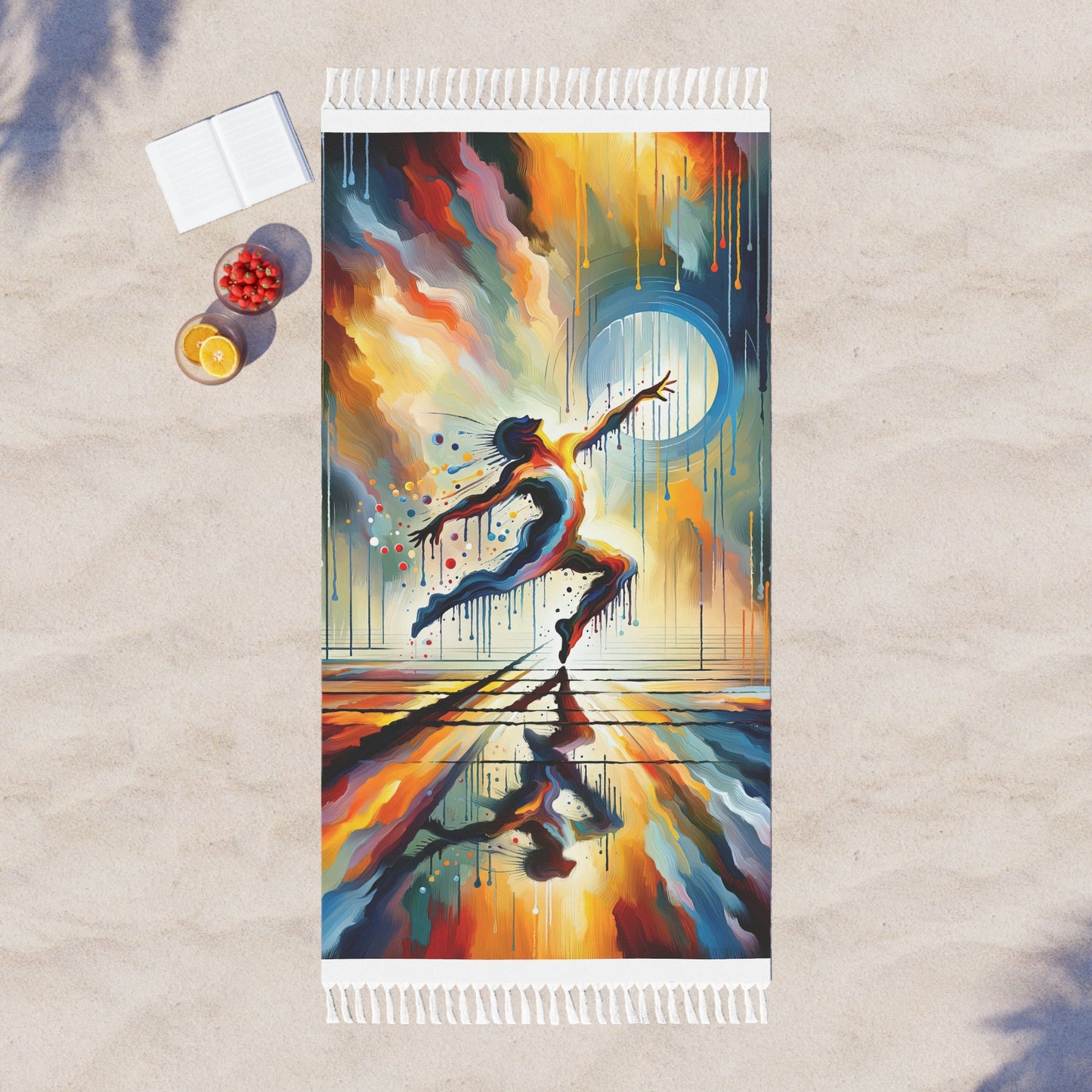 Expressive Dance Reflection Boho Beach Cloth - ATUH.ART